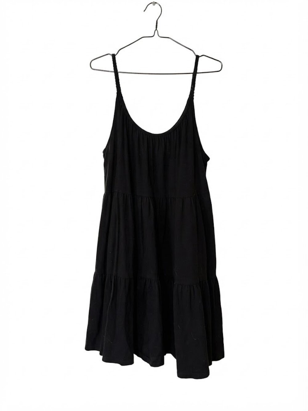 Old Navy Sleeveless Tiered Babydoll Swing Dress Black